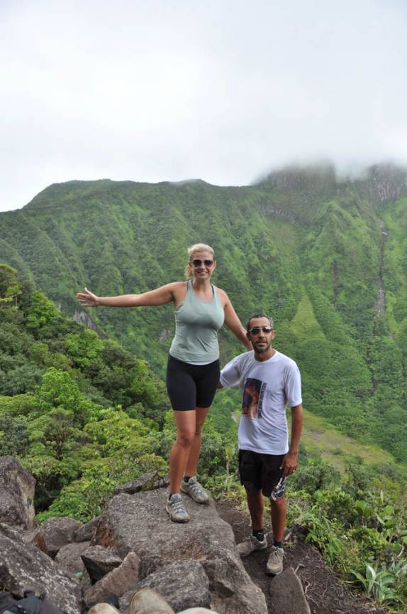 Na cratera do monte Liamuiga, o vulcão da ilha de St. Kitts - Caribe